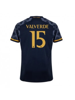 Billige Real Madrid Federico Valverde #15 Bortedrakt 2023-24 Kortermet